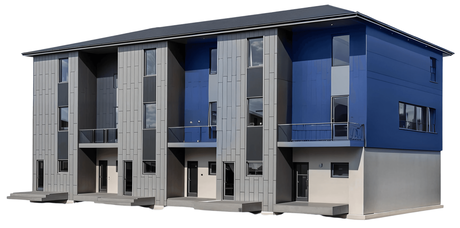 Front of Meridian Townhome