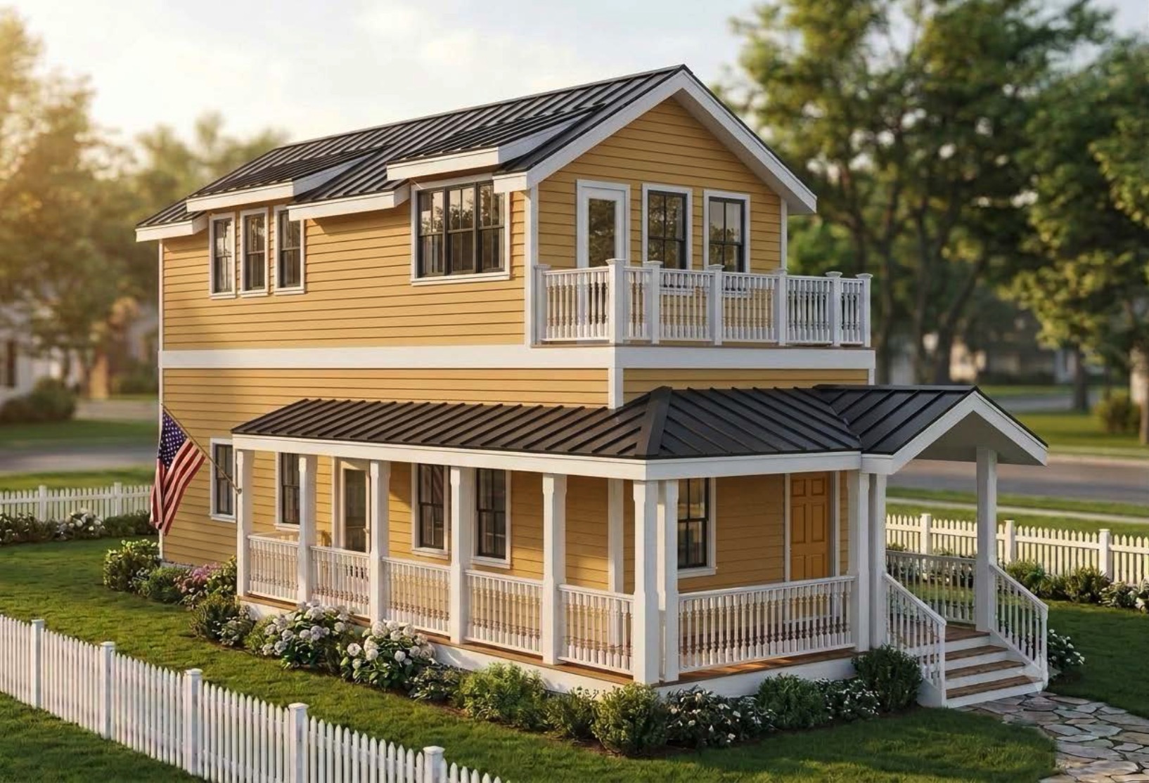 Charleston with yellow siding