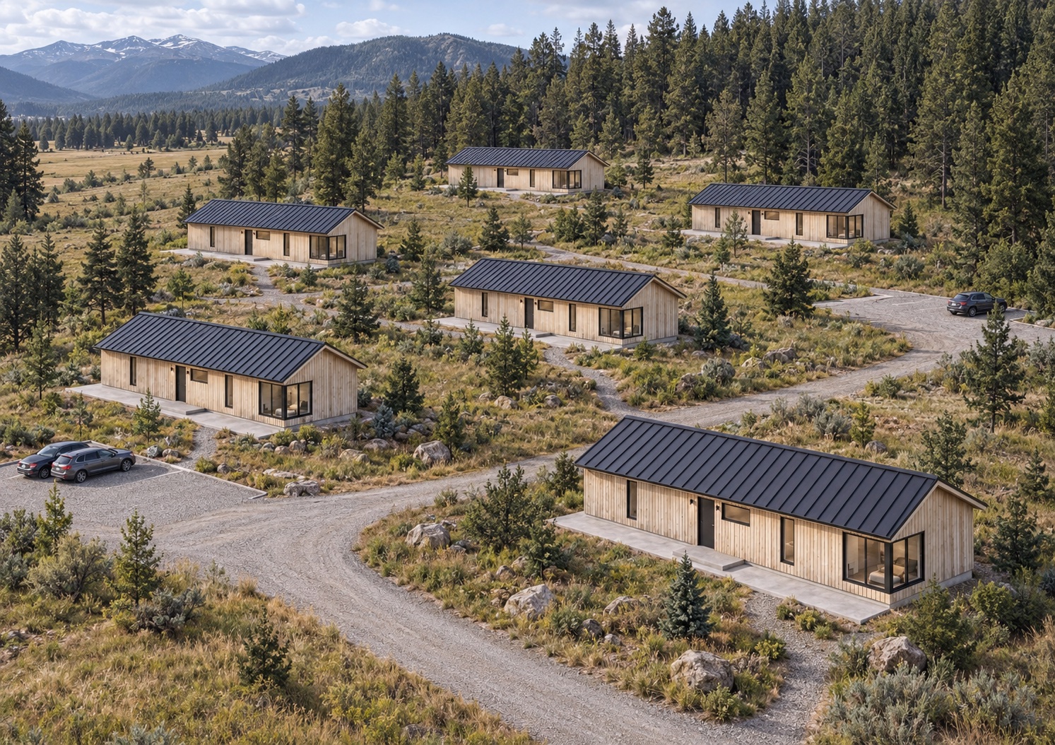 Carpathian modular community concept visualization
