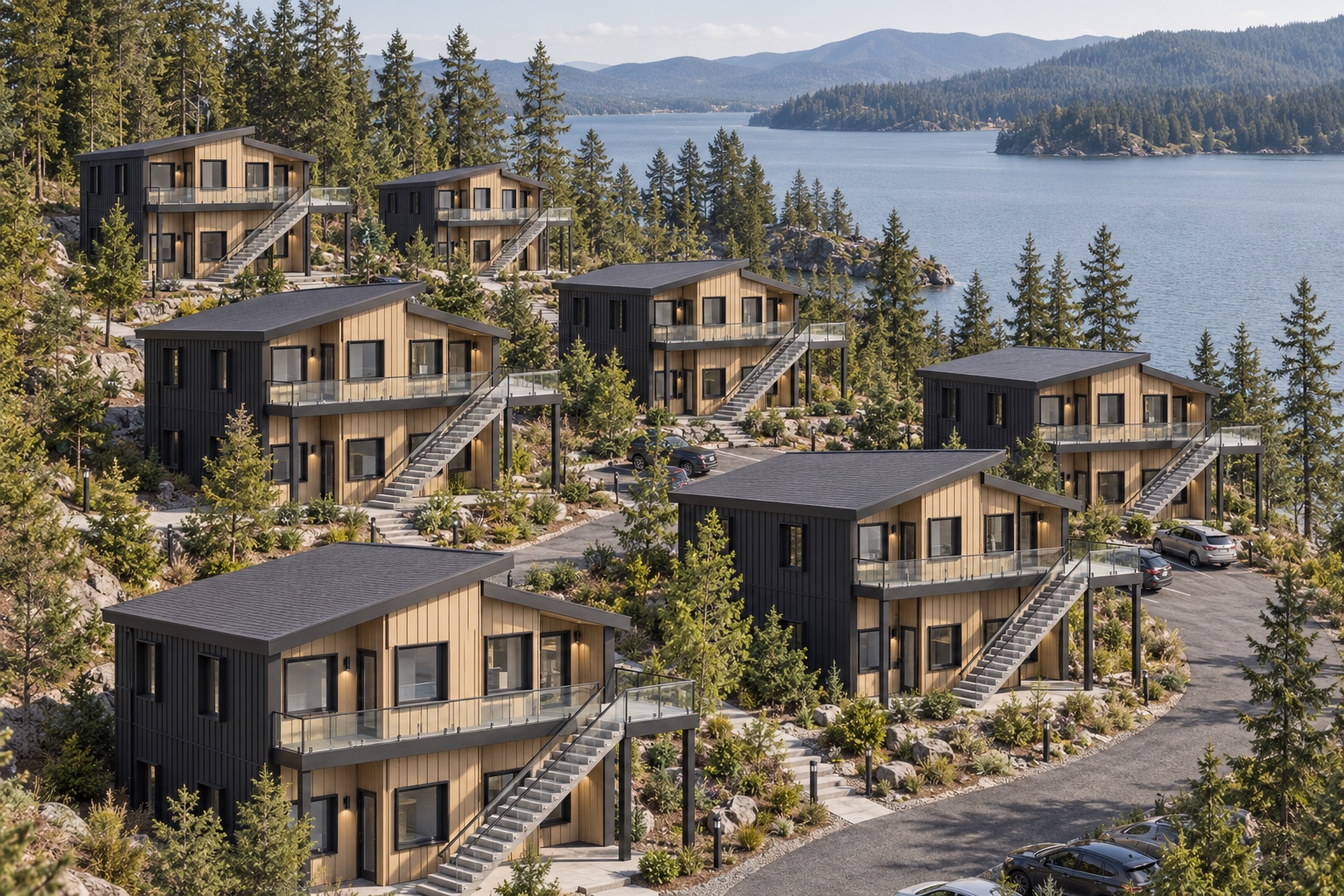 Cascade modular community concept visualization