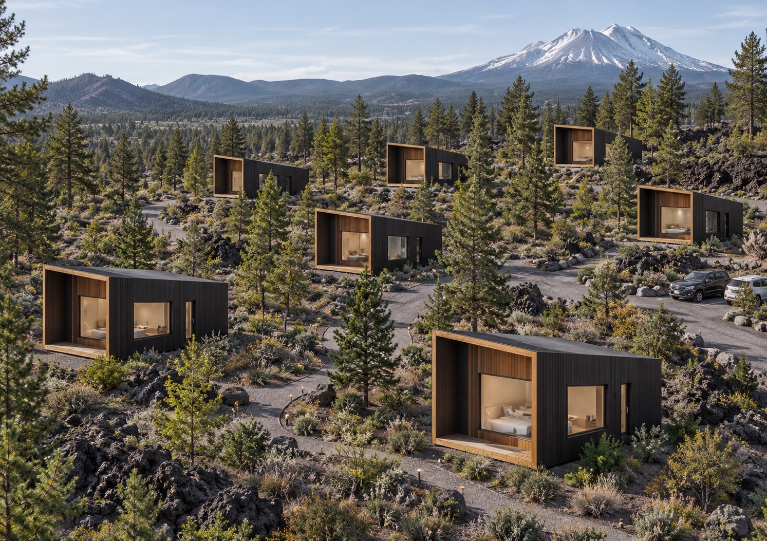 Mt. Shasta modular community concept visualization