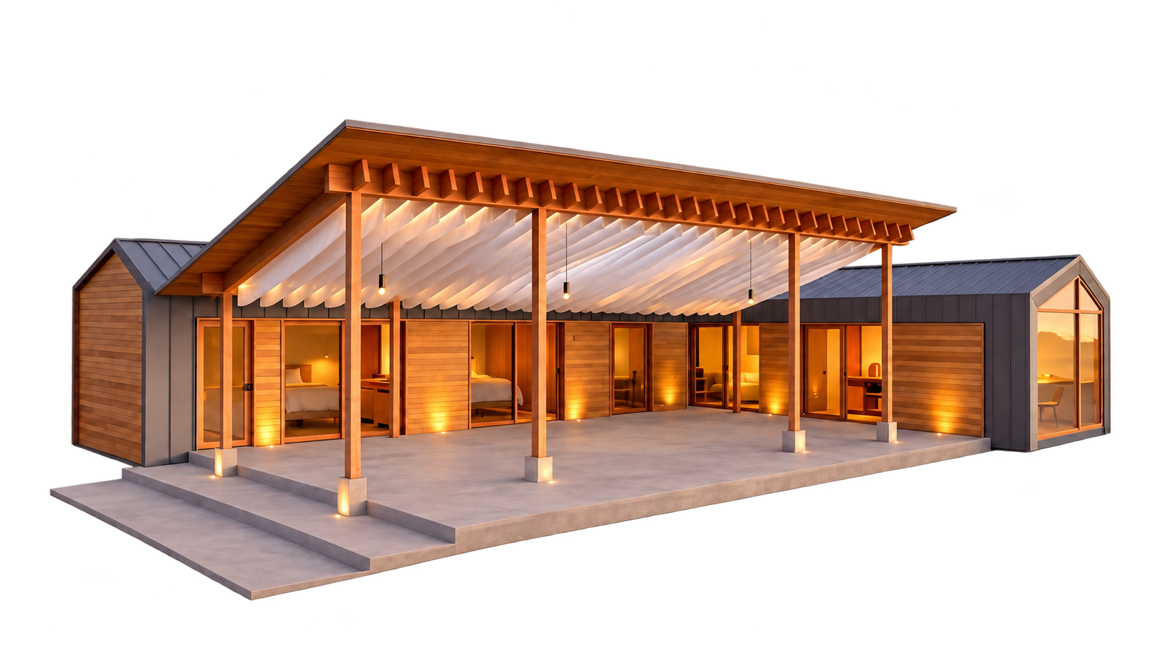 Longs Peak hospitality exterior with no background