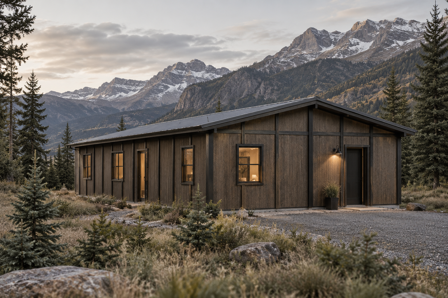 Snowden Peak hospitality unit in a mountain setting