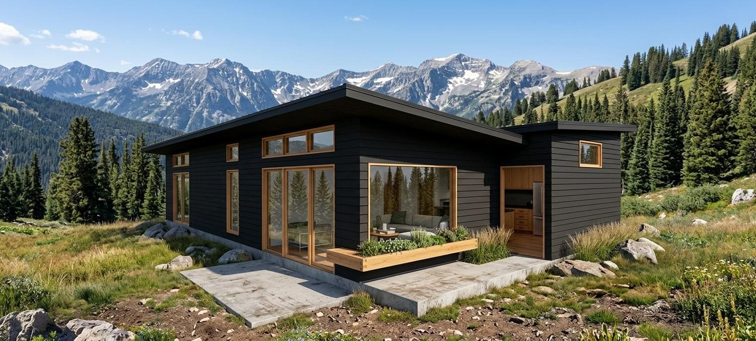 The Butterfly exterior with mountain backdrop