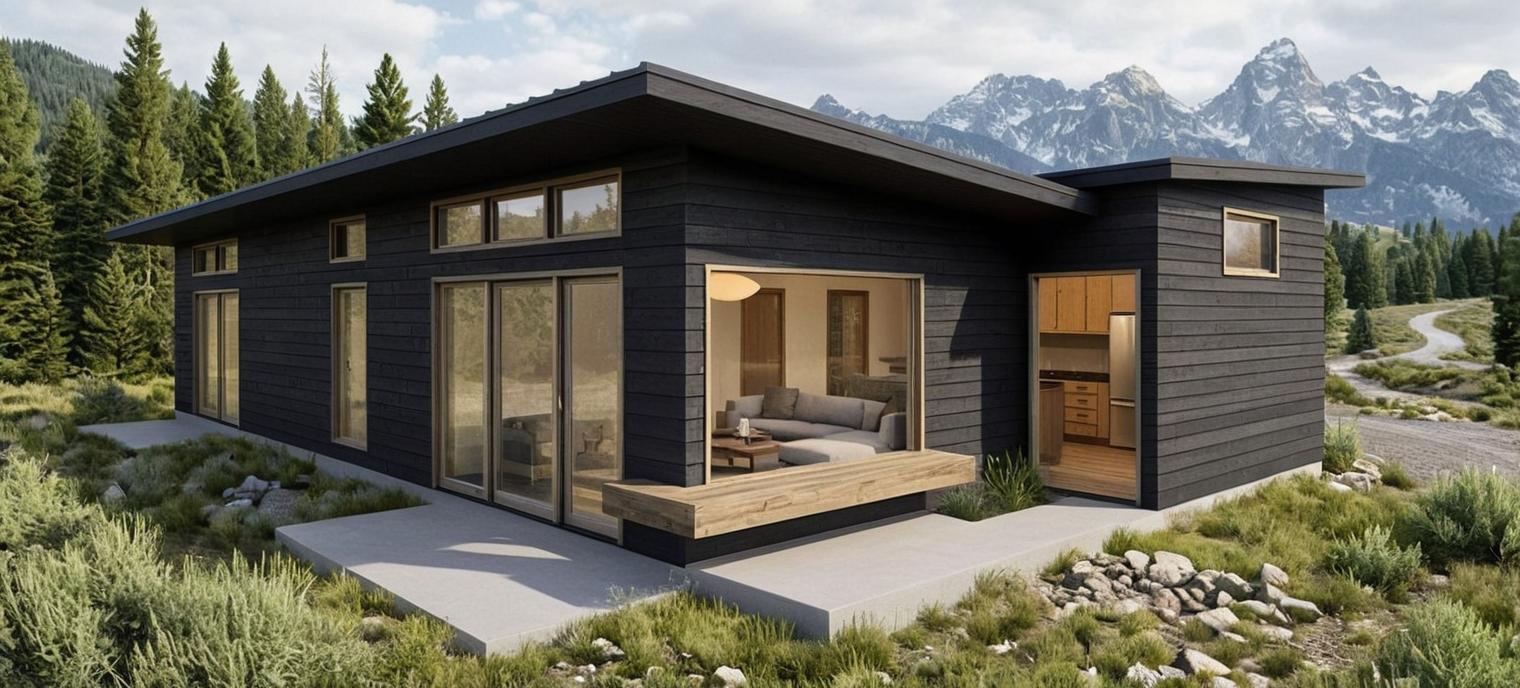 The Butterfly exterior side view with open patio